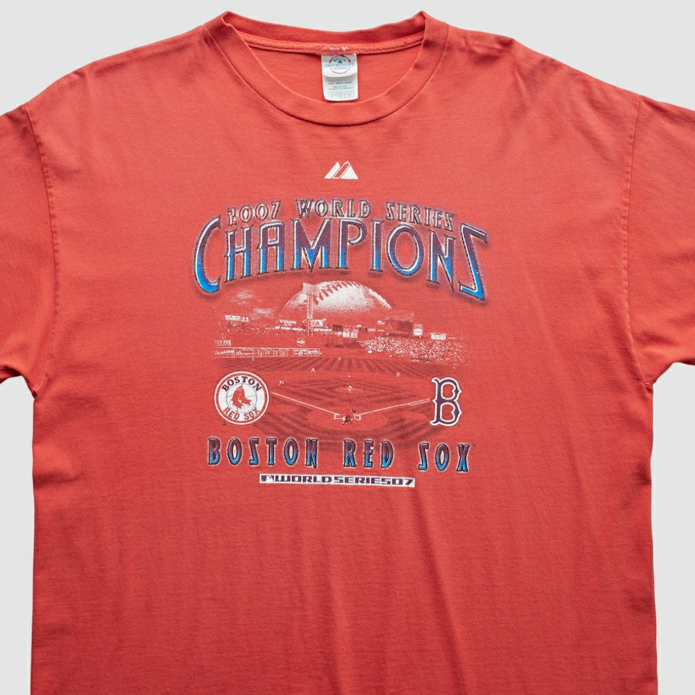 Boston Red Sox 2007 T-Shirt Red Vintage