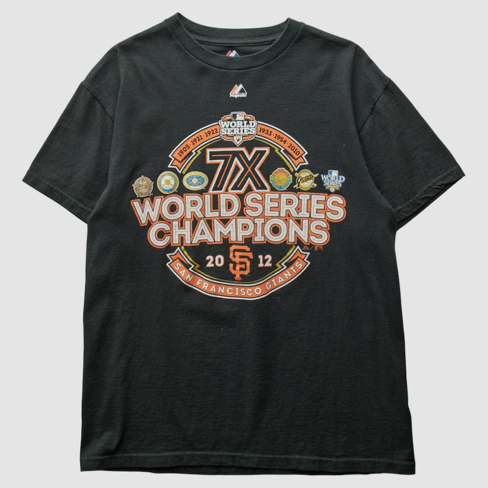 San Francisco Giants Majestic 2012 T-Shirt Black Vintage