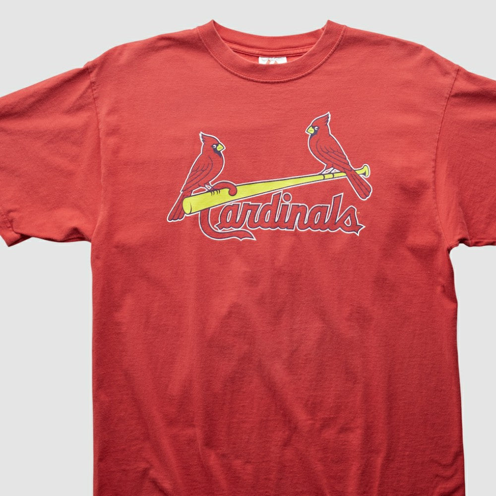 St. Louis Cardinals Majestic 2000s T-Shirt Red Vintage