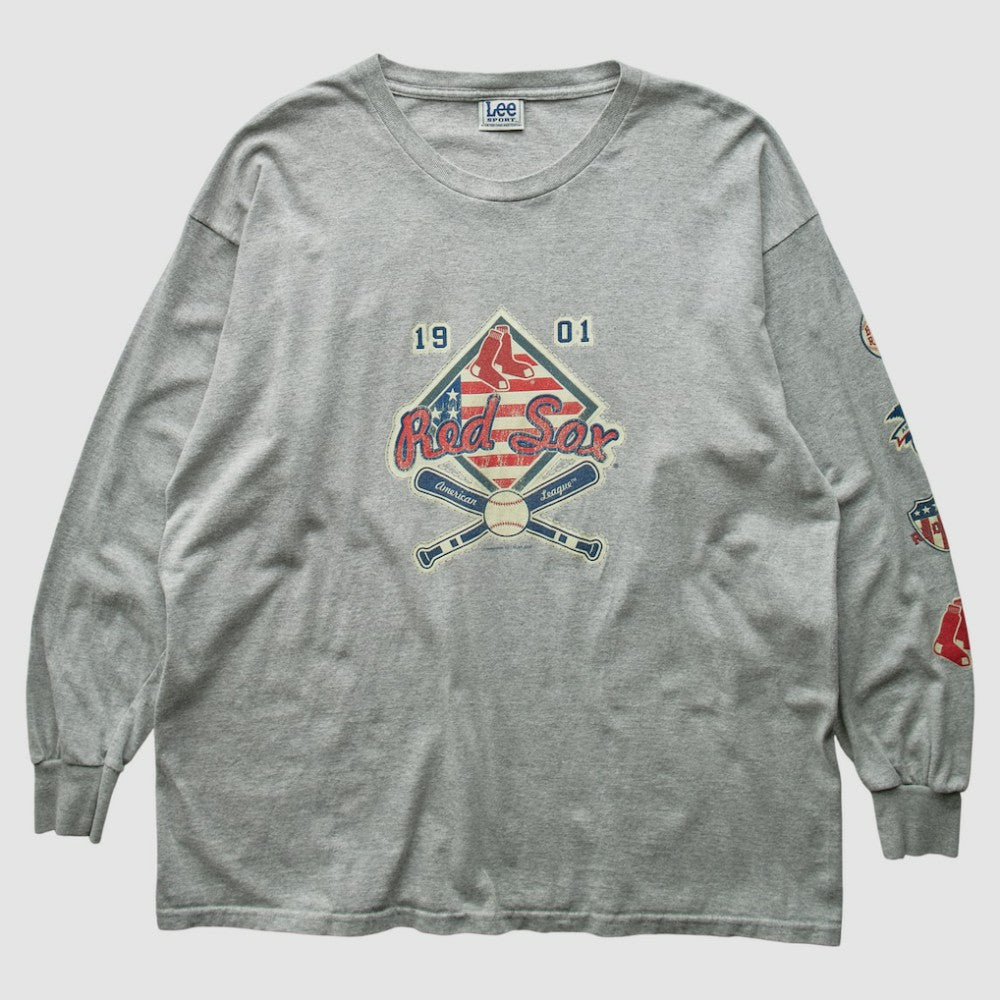 Boston Red Sox Lee Apparel 2004 Long Sleeve T-Shirt Gray Vintage