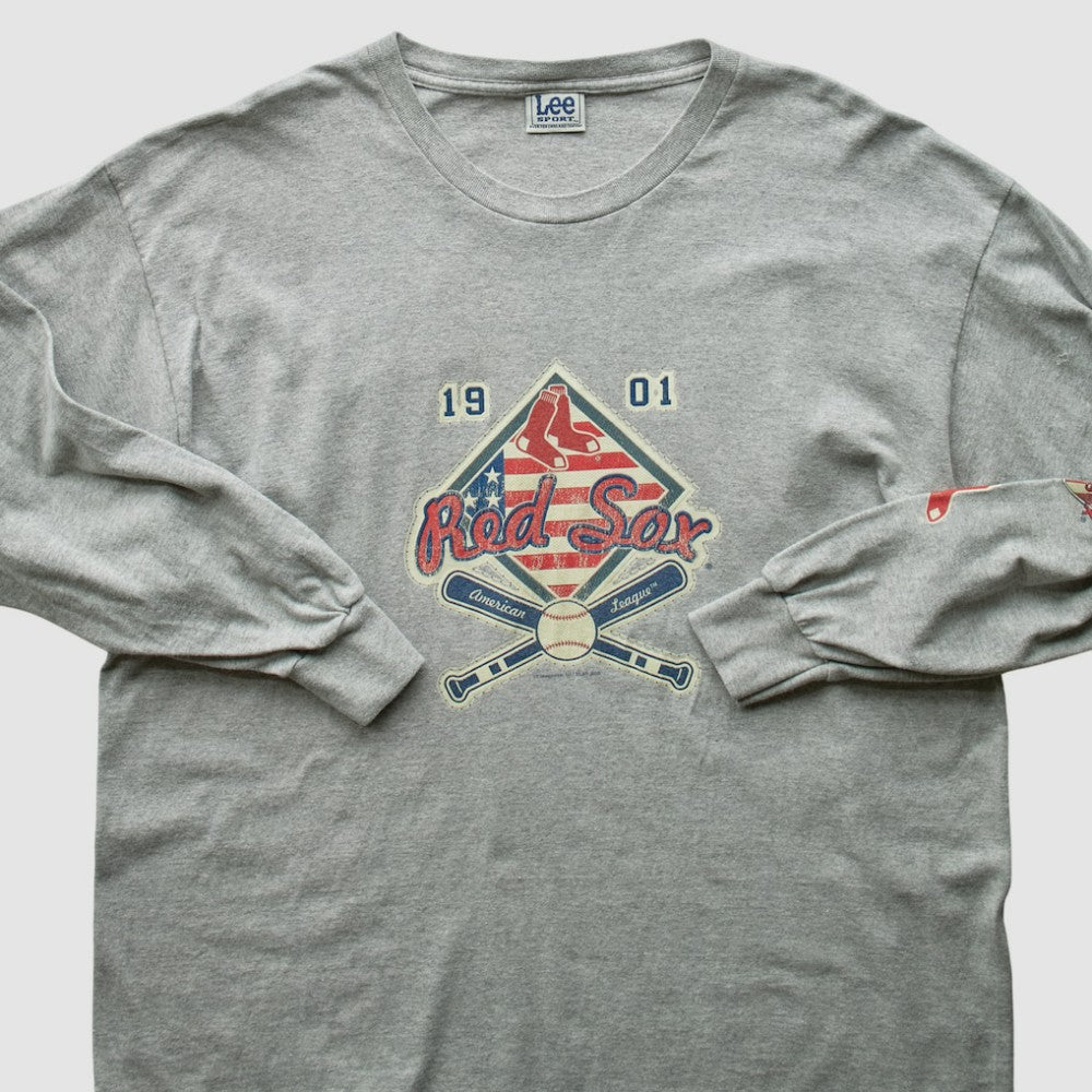 Boston Red Sox Lee Apparel 2004 Long Sleeve T-Shirt Gray Vintage