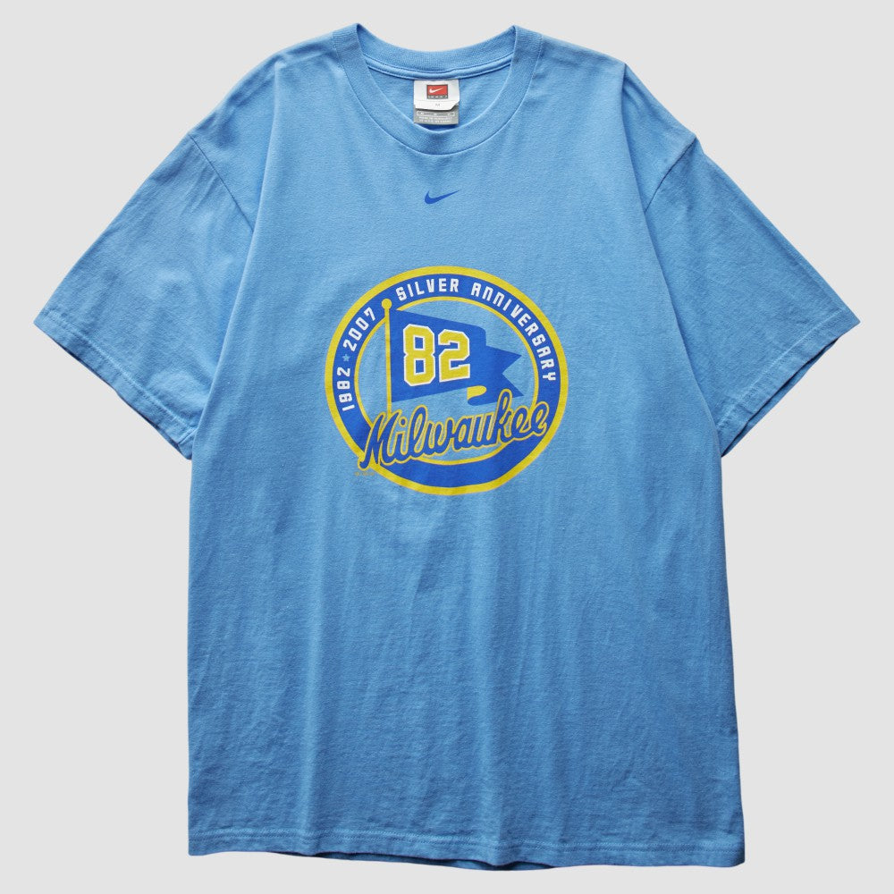 Milwaukee Brewers 2007 T-Shirt Light Blue Vintage | Nike