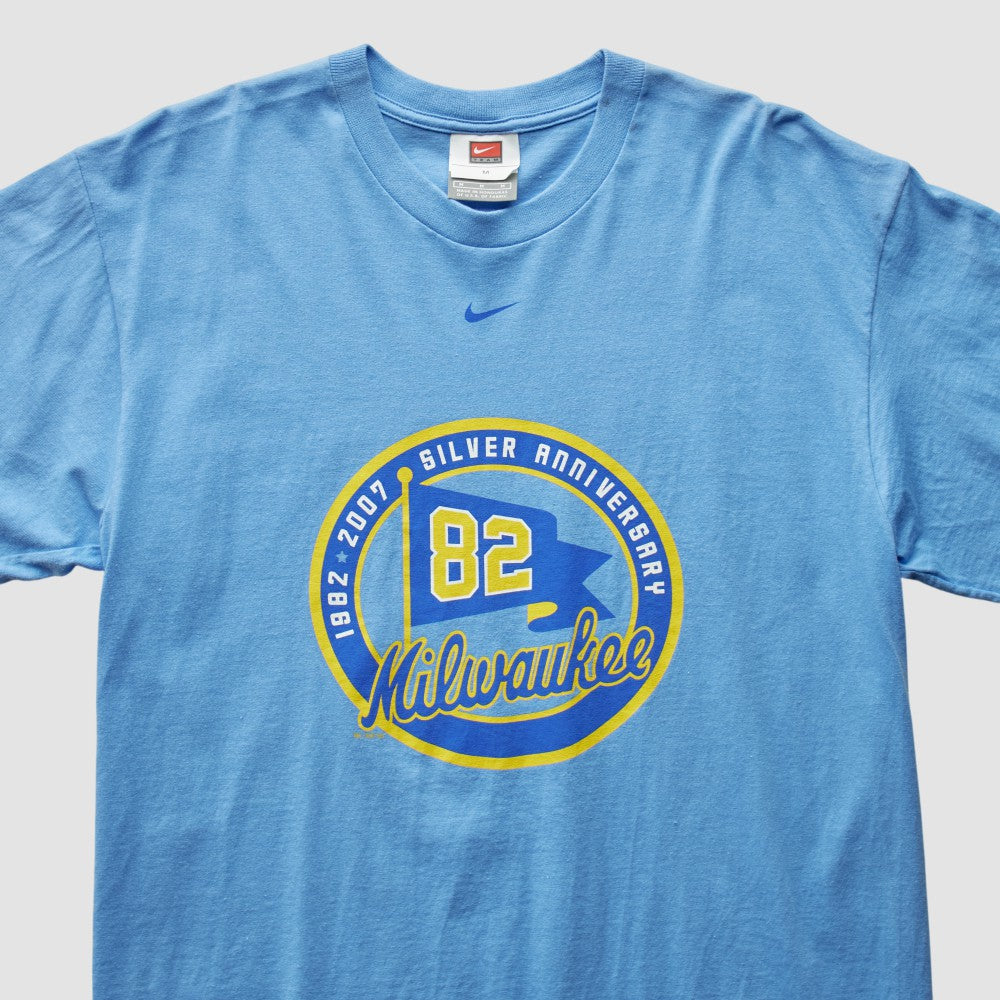 Milwaukee Brewers 2007 T-Shirt Light Blue Vintage | Nike