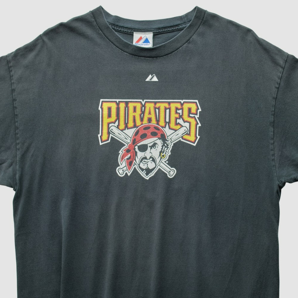 Pittsburgh Pirates Majestic 2010 T-Shirt Black Vintage