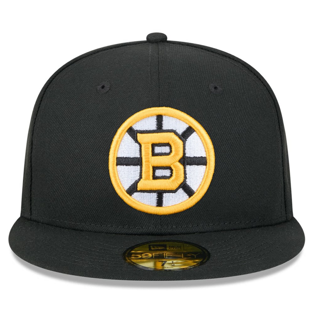 Boston Bruins New Era Core 59FIFTY Fitted Hat Black