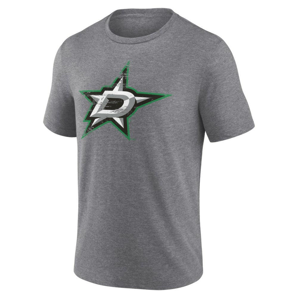 Dallas Stars Heritage Custom Tri-Blend T-Shirt Gray