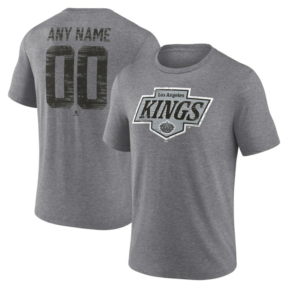 Los Angeles Kings Heritage Custom Tri-Blend T-Shirt Gray