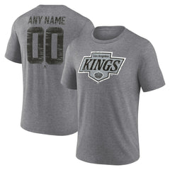 Los Angeles Kings Heritage Custom Tri-Blend T-Shirt Gray