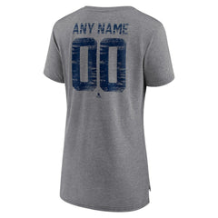 Nashville Predators Women's Heritage Custom Tri-Blend T-Shirt Gray