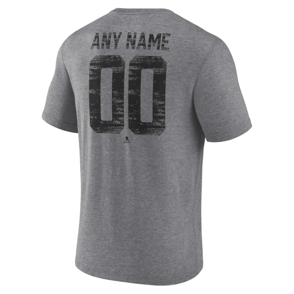 Ottawa Senators Heritage Custom Tri-Blend T-Shirt Gray