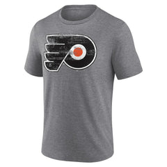 Philadelphia Flyers Heritage Custom Tri-Blend T-Shirt Gray