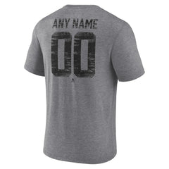 Pittsburgh Penguins Heritage Custom Tri-Blend T-Shirt Gray