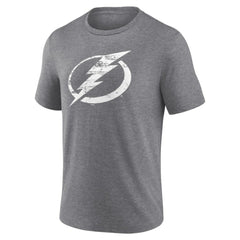 Tampa Bay Lightning Heritage Custom Tri-Blend T-Shirt Gray