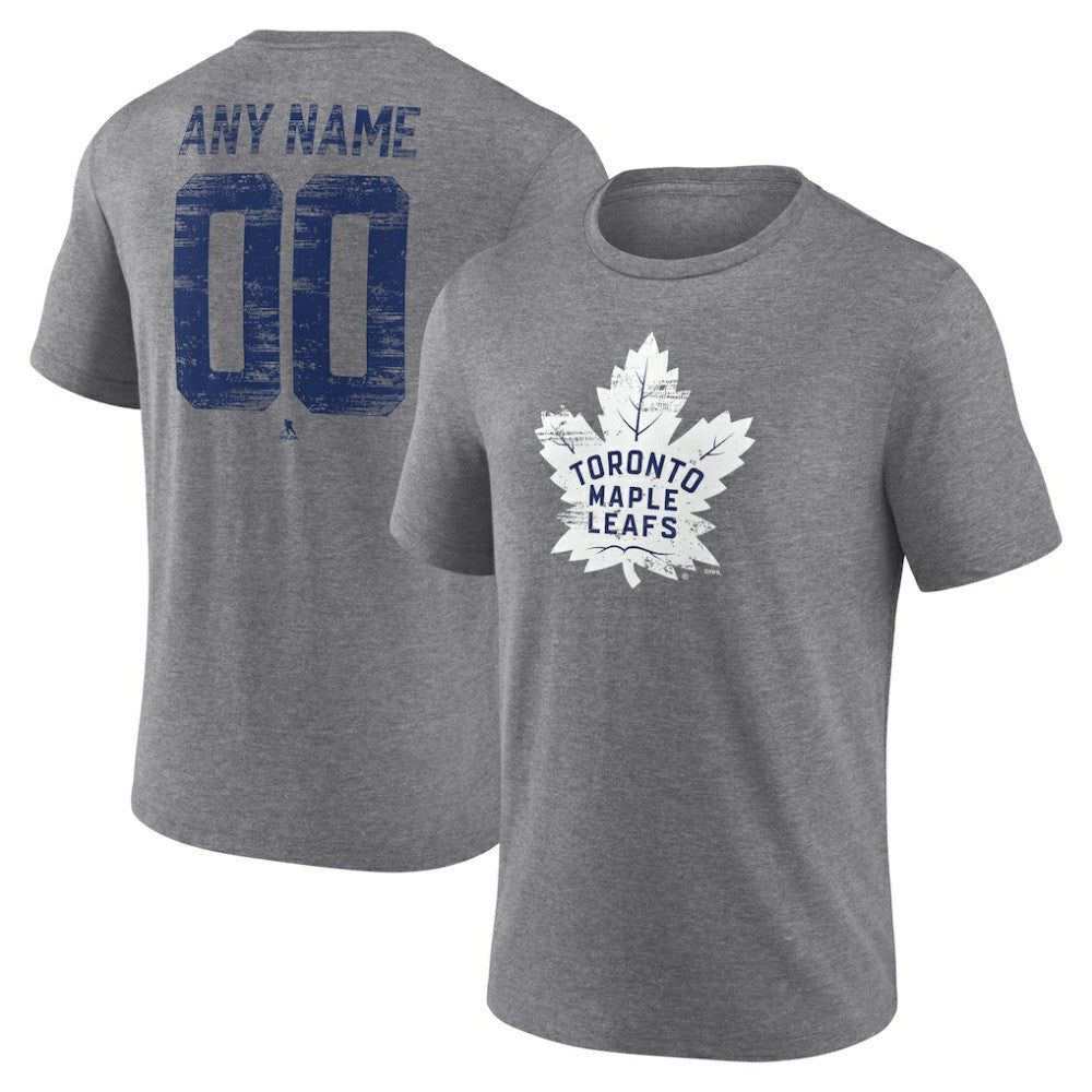 Toronto Maple Leafs Heritage Custom Tri-Blend T-Shirt Gray
