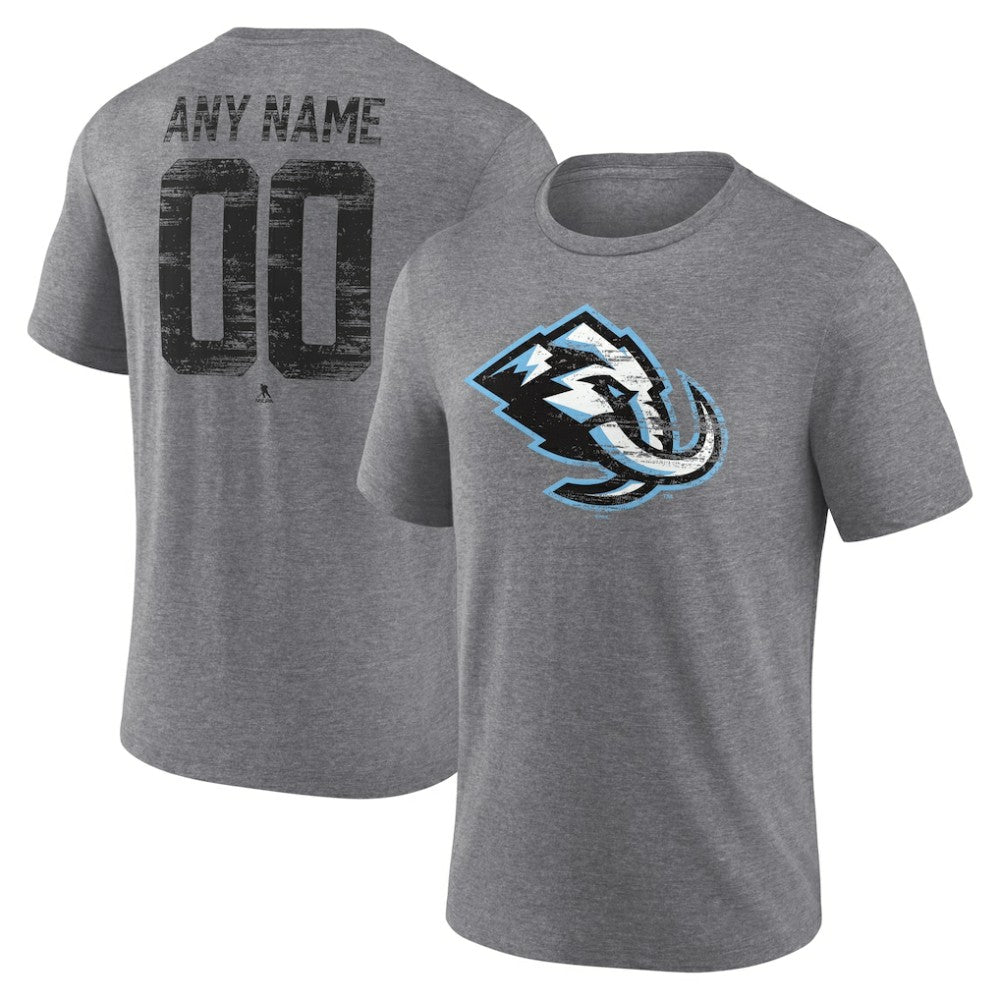 Utah Mammoth Heritage Custom Tri-Blend T-Shirt Gray