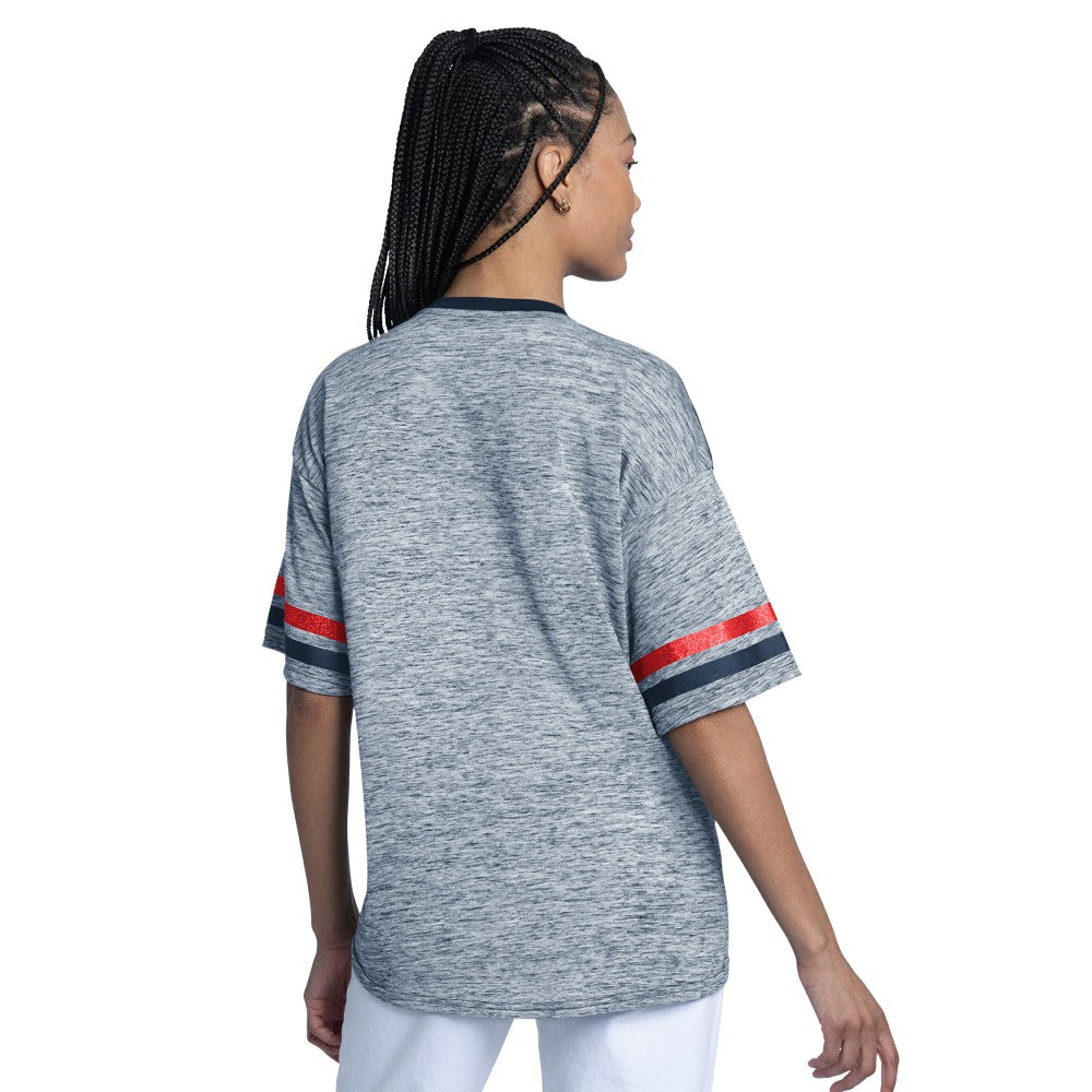 Cleveland Guardians G-III 4Her by Carl Banks Women's Off-Season Oversized Top Navy
