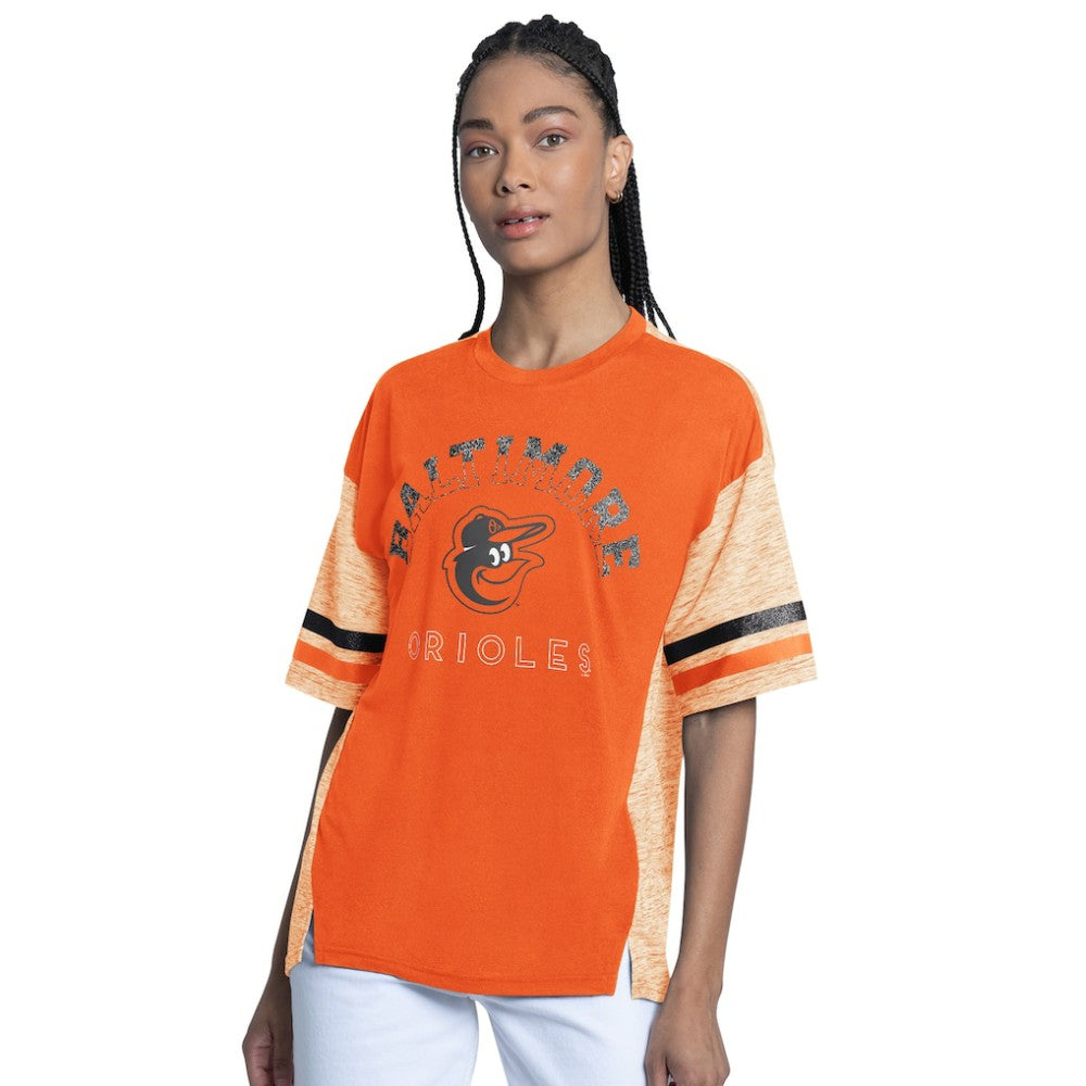 Baltimore Orioles G-III 4Her by Carl Banks Women's Off-Season Oversized Top Orange
