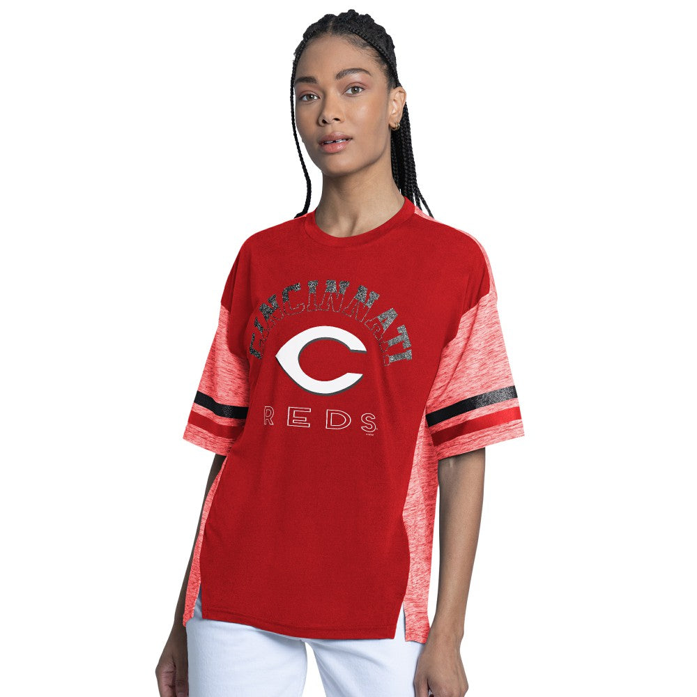 Cincinnati Reds G-III 4Her by Carl Banks Women's Off-Season Oversized Top Red
