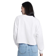 Philadelphia Phillies G-III 4Her by Carl Banks Women's Bleachers Cropped Pullover Sweatshirt White