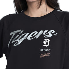Detroit Tigers G-III 4Her by Carl Banks Women's Classic Play Cropped T-Shirt Black