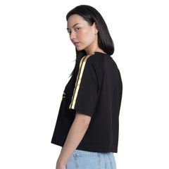 San Diego Padres G-III 4Her by Carl Banks Women's Classic Play Cropped T-Shirt Black