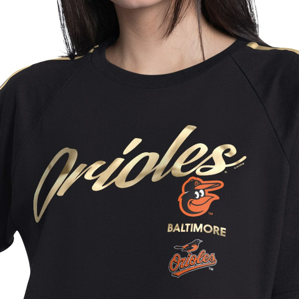 Baltimore Orioles G-III 4Her by Carl Banks Women's Classic Play Cropped T-Shirt Black