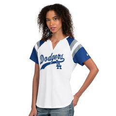 Los Angeles Dodgers Starter Women's Game On Notch Neck T-Shirt White