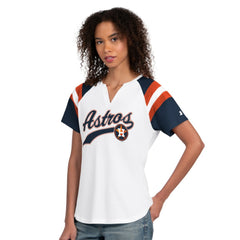 Houston Astros Starter Women's Game On Notch Neck T-Shirt White