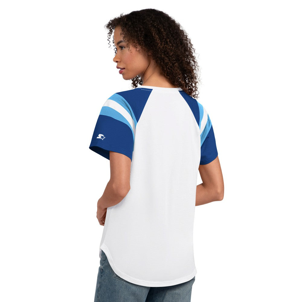 Kansas City Royals Starter Women's Game On Notch Neck T-Shirt White