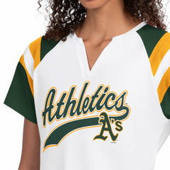 Athletics Starter Women's Game On Notch Neck T-Shirt White