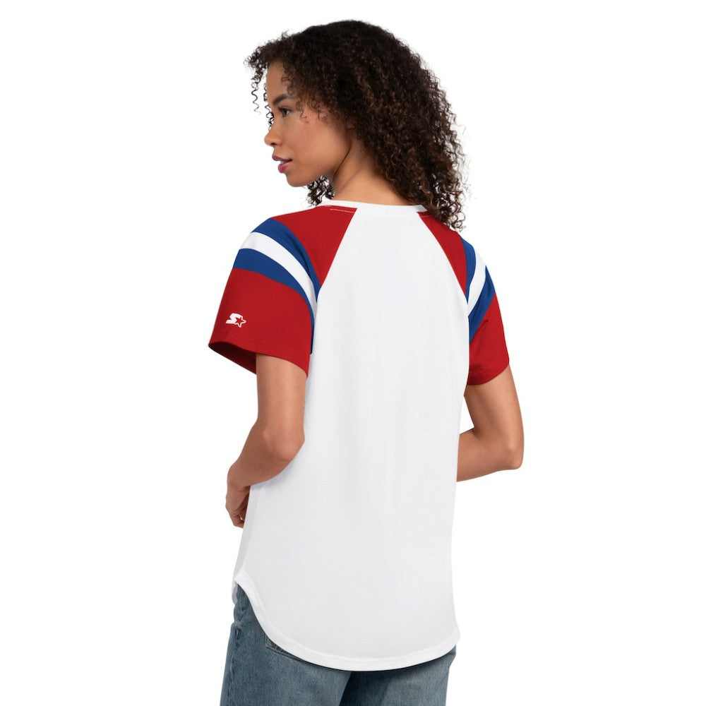 Philadelphia Phillies Starter Women's Game On Notch Neck T-Shirt White