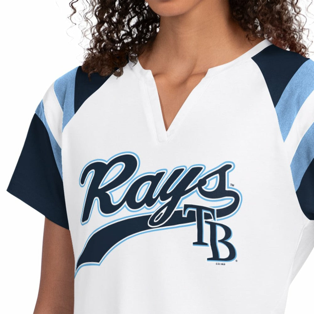 Tampa Bay Rays Starter Women's Game On Notch Neck T-Shirt White