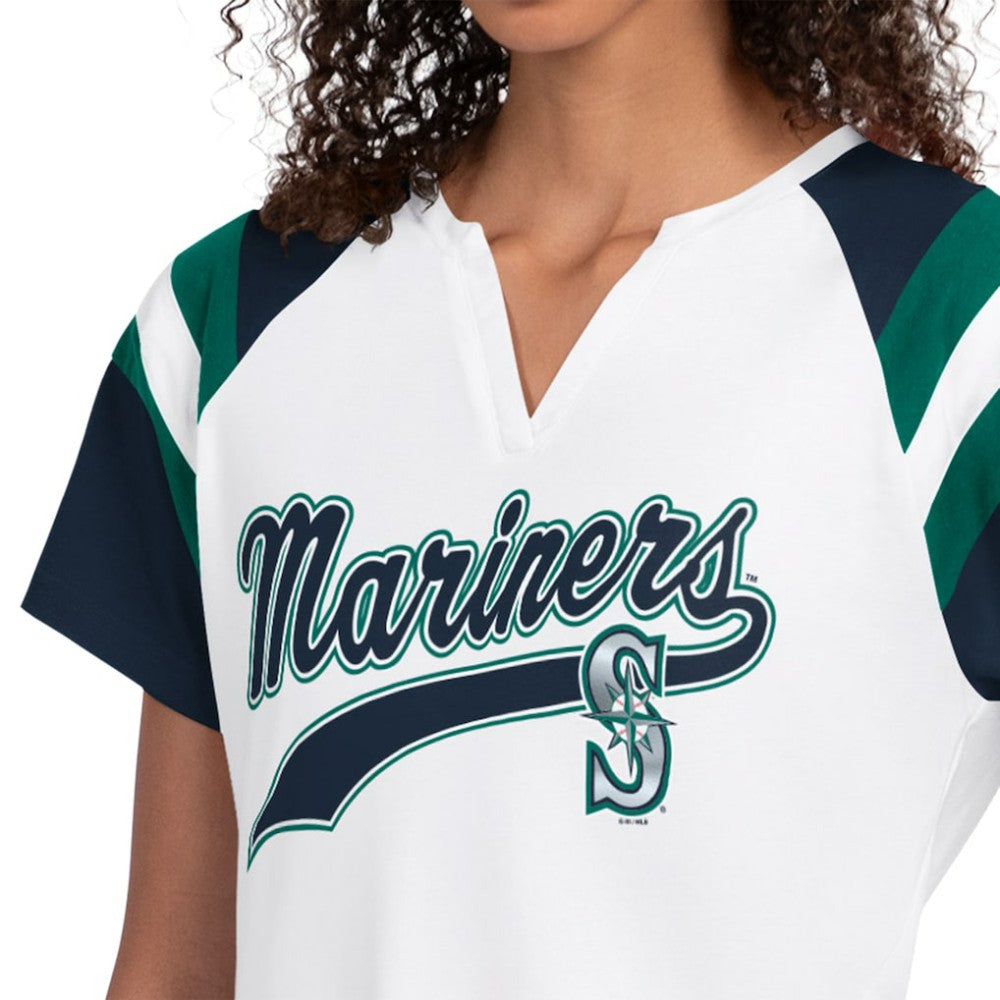 Seattle Mariners Starter Women's Game On Notch Neck T-Shirt White