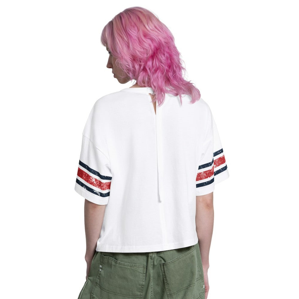 St. Louis Cardinals Starter Women's Cropped Hurry Up Offense T-Shirt White