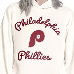Philadelphia Phillies Starter Women's Baseline Hoodie Sweatshirt Cream