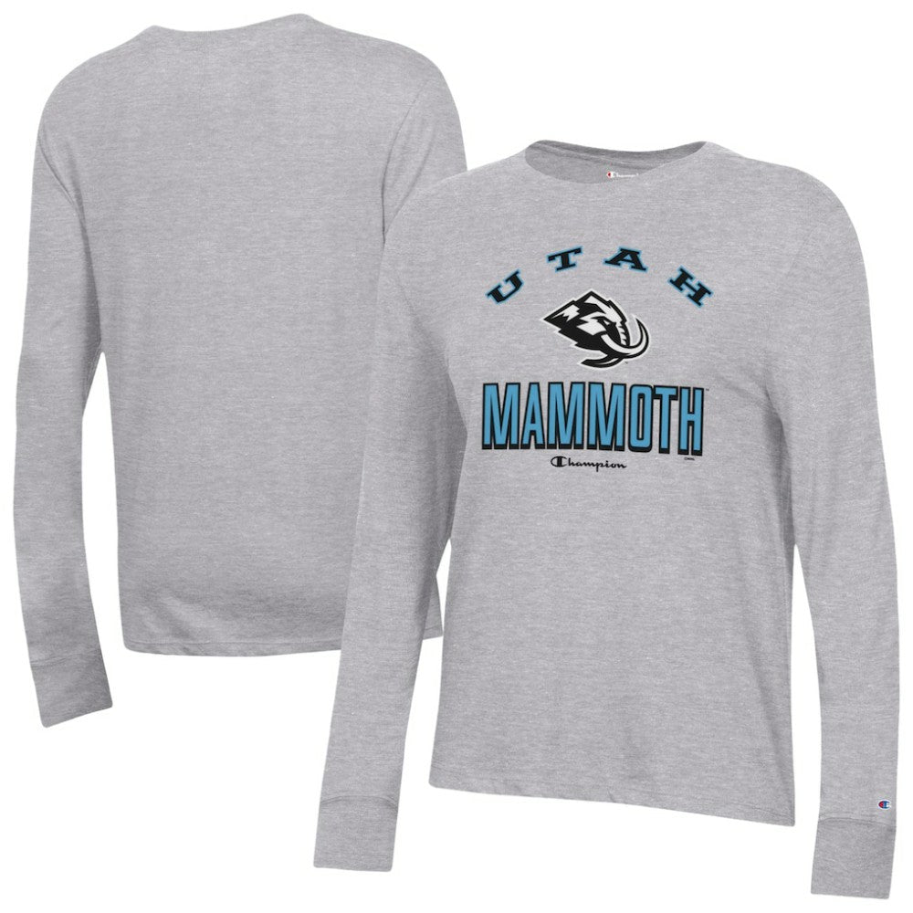Utah Mammoth Champion Women's Core Long Sleeve T-Shirt Gray