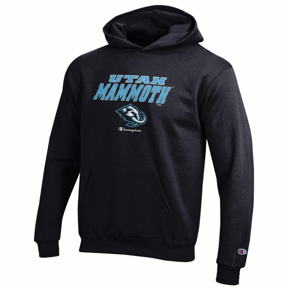 Utah Mammoth Champion Youth Eco Powerblend Hoodie Black