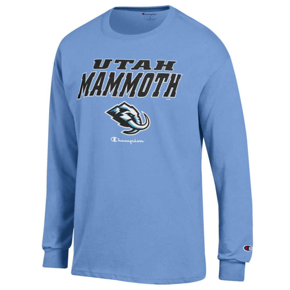 Utah Mammoth Champion Jersey Long Sleeve T-Shirt Blue