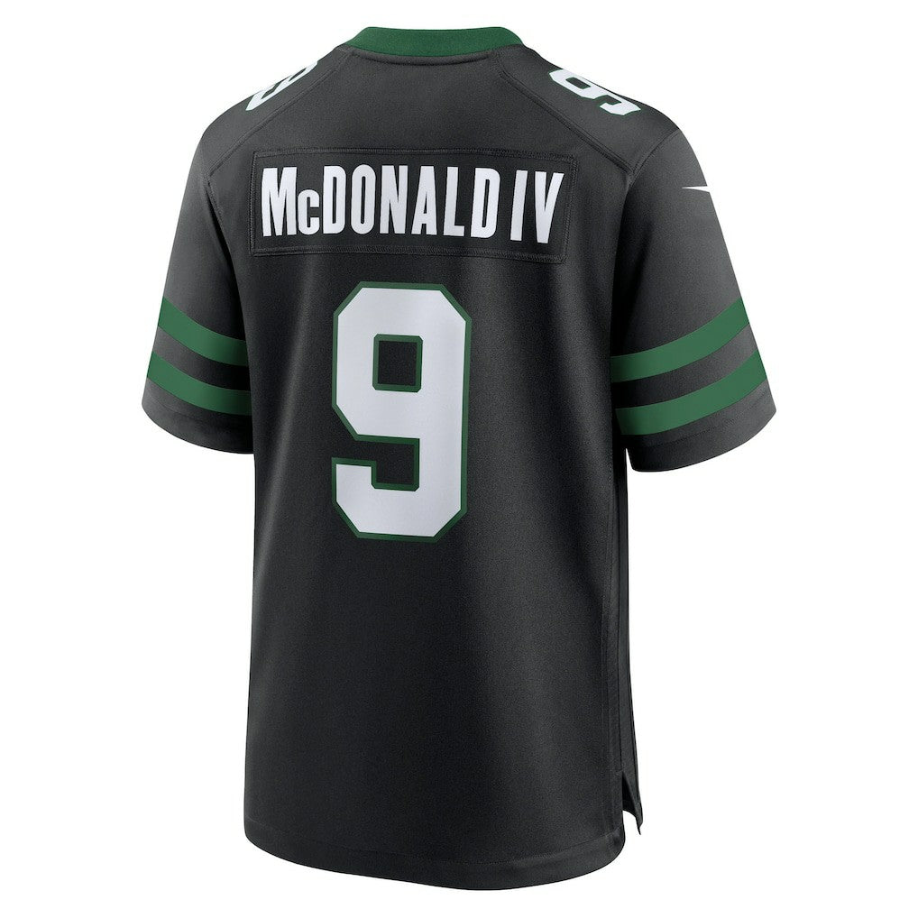 Will McDonald IV New York Jets Alternate Game Jersey - Legacy Black