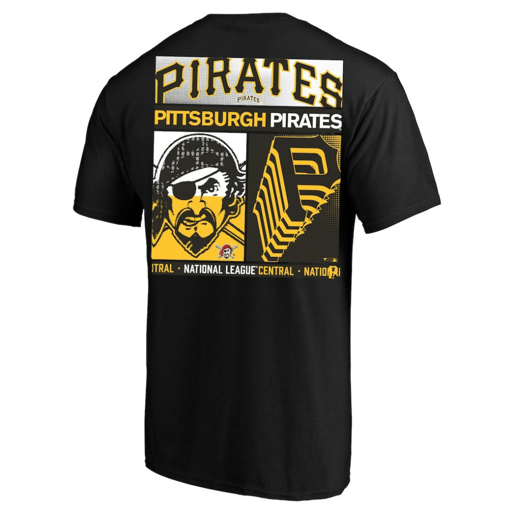 Pittsburgh Pirates Profile Big & Tall Two-Sided Graphic T-Shirt Black