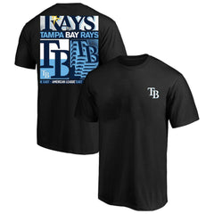 Tampa Bay Rays Profile Big & Tall Two-Sided Graphic T-Shirt Black