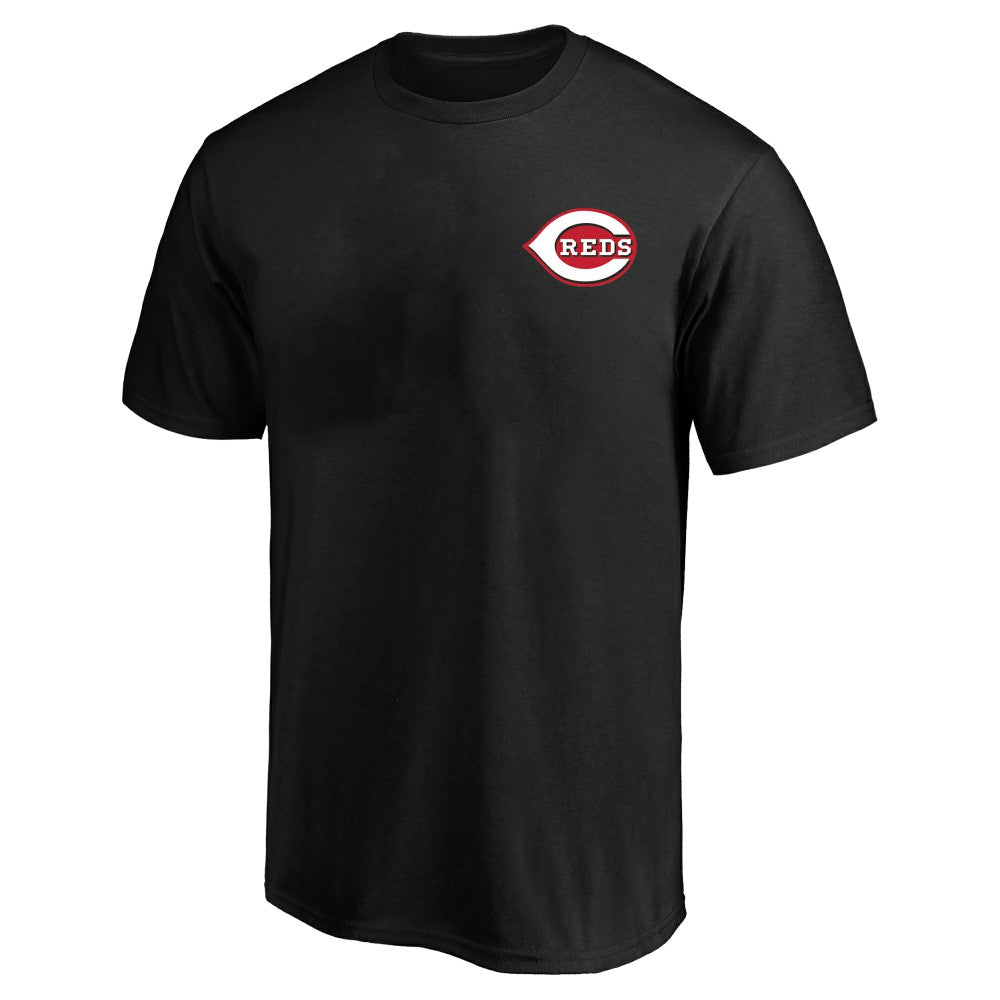 Cincinnati Reds Profile Big & Tall Two-Sided Graphic T-Shirt Black