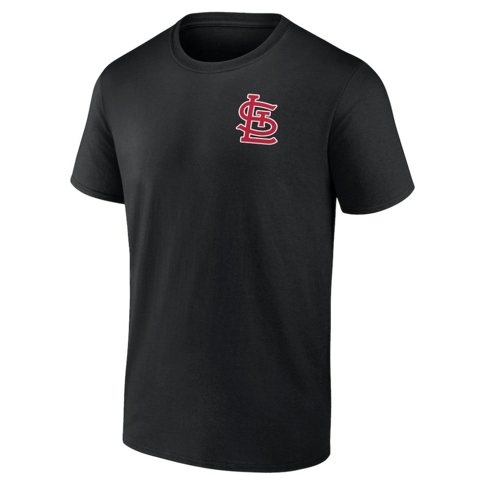St. Louis Cardinals Profile Big & Tall Two-Sided Graphic T-Shirt Black