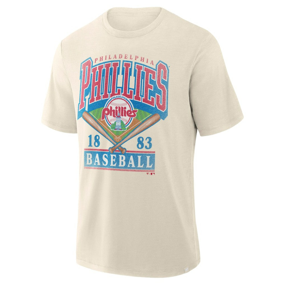 Philadelphia Phillies Profile Big & Tall Screen Print T-Shirt Cream