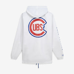 Chicago Cubs Big & Tall Full-Snap Hooded Jacket White | Mitchell & Ness