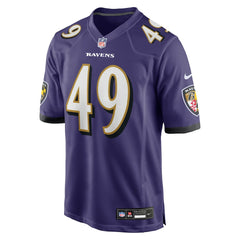 Jay Higgins IV Baltimore Ravens Team Game Jersey - Purple