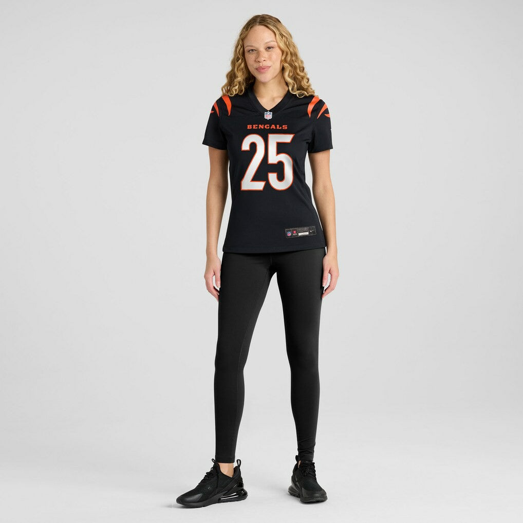 Tahj Brooks Cincinnati Bengals Women's Team Game Jersey - Black