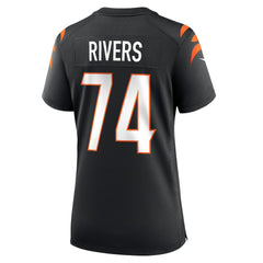 Jalen Rivers Cincinnati Bengals Women's Team Game Jersey - Black