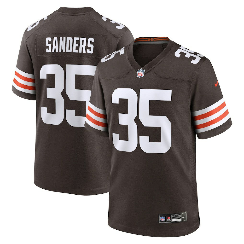 Raheim Sanders Cleveland Browns Team Game Jersey - Brown