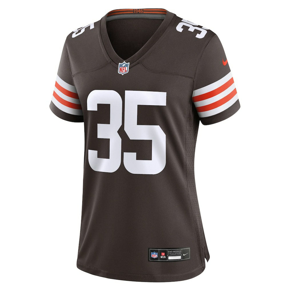 Raheim Sanders Cleveland Browns Women's Team Game Jersey - Brown